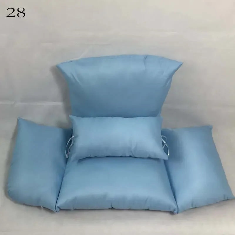 Hanging Swing Egg Chair Cushion Cover Patio Large Round Papasan Pad Detachable Garden Lounger Cushion Cover (No Filling)
