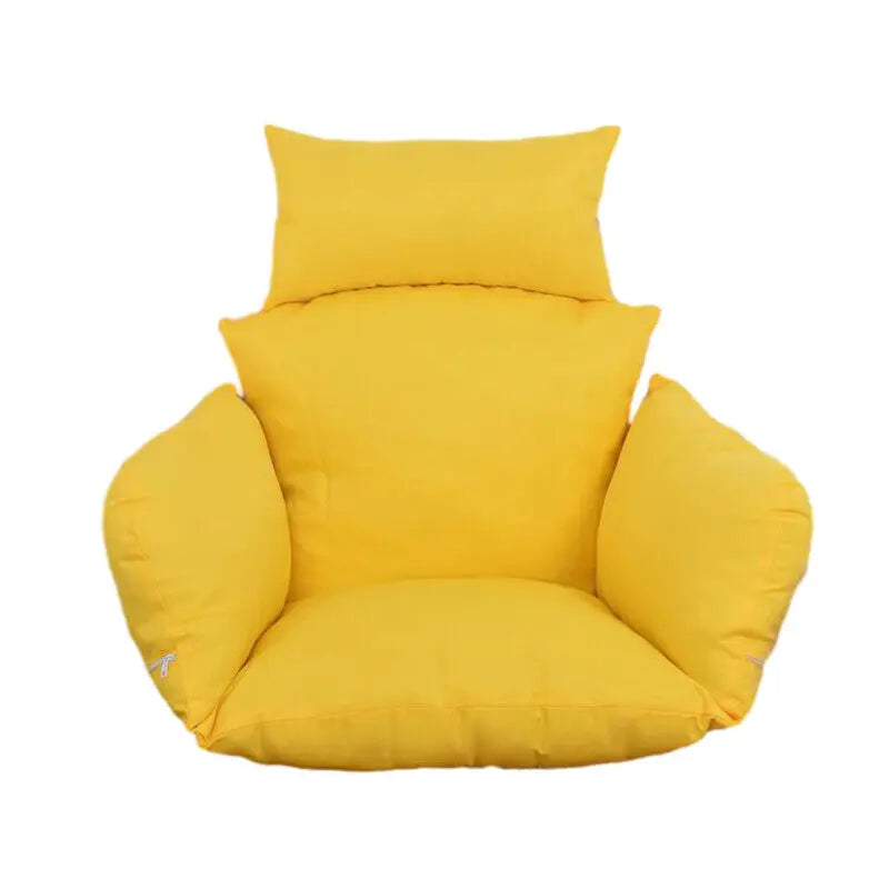 Hanging Swing Egg Chair Cushion Cover Patio Large Round Papasan Pad Detachable Garden Lounger Cushion Cover (No Filling)