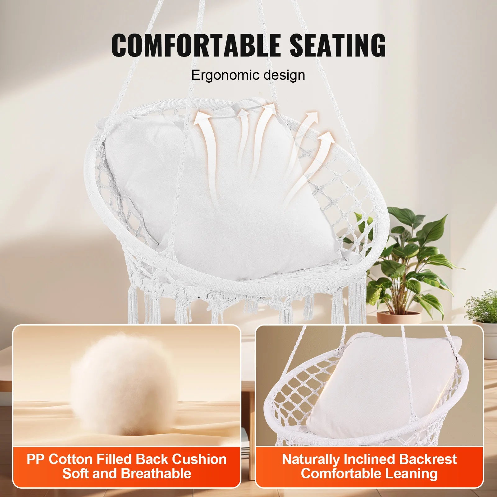 Macramé Swinging Hanging Chair