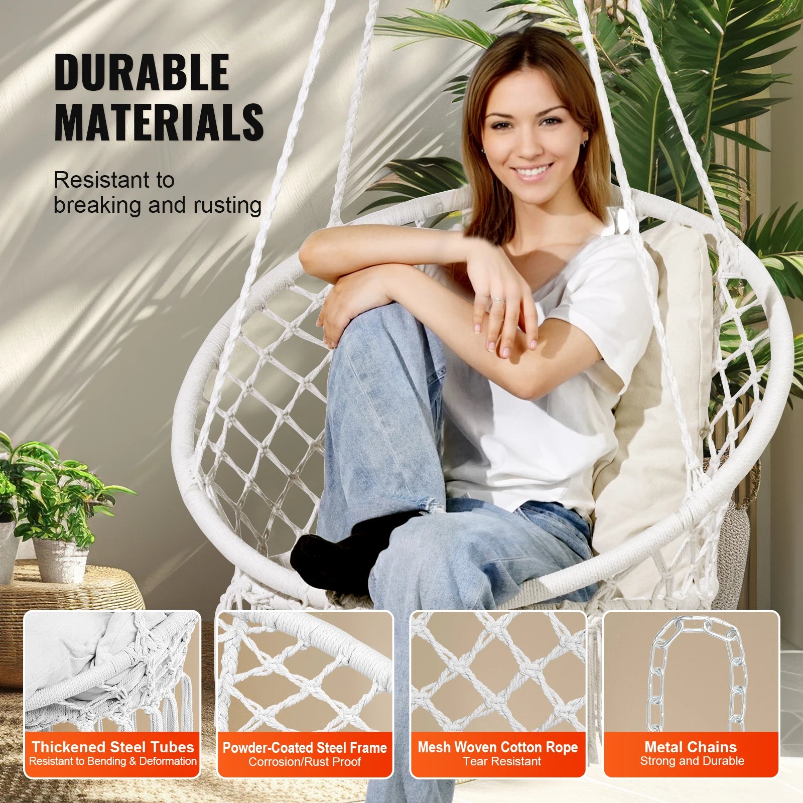 Macramé Swinging Hanging Chair