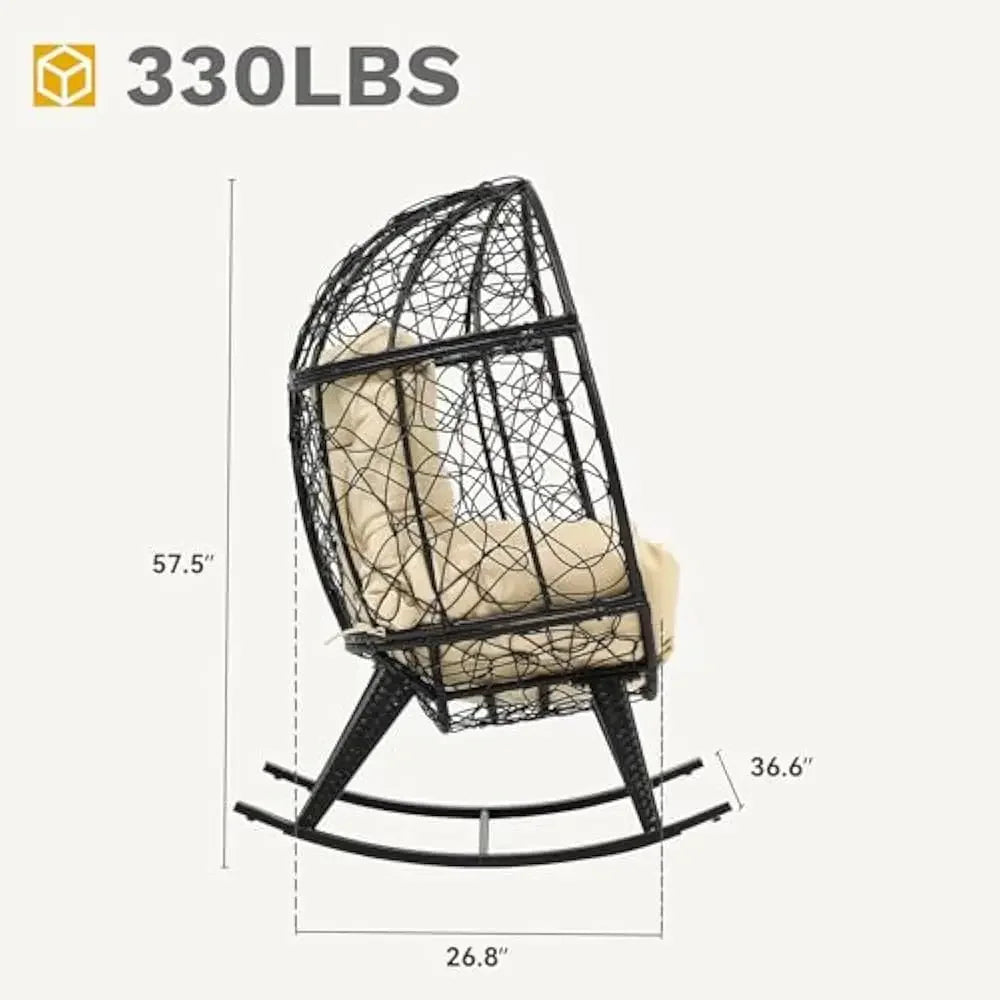 Wicker Rocking Indoor/Outdoor Lounger